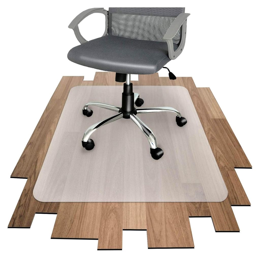 Bodenschutzmatte für harte Böden - Unterlage für Bürostühle - wählbare Größe (114x130 cm)