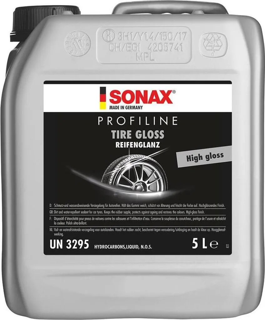 Sonax Brillant professionnel pneus 5L - Stop aux pneus ternes et gris