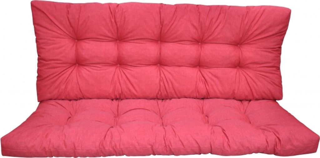 Polstr na zahradní houpačku 120 cm - látka malinový melír Obrázek produktu 