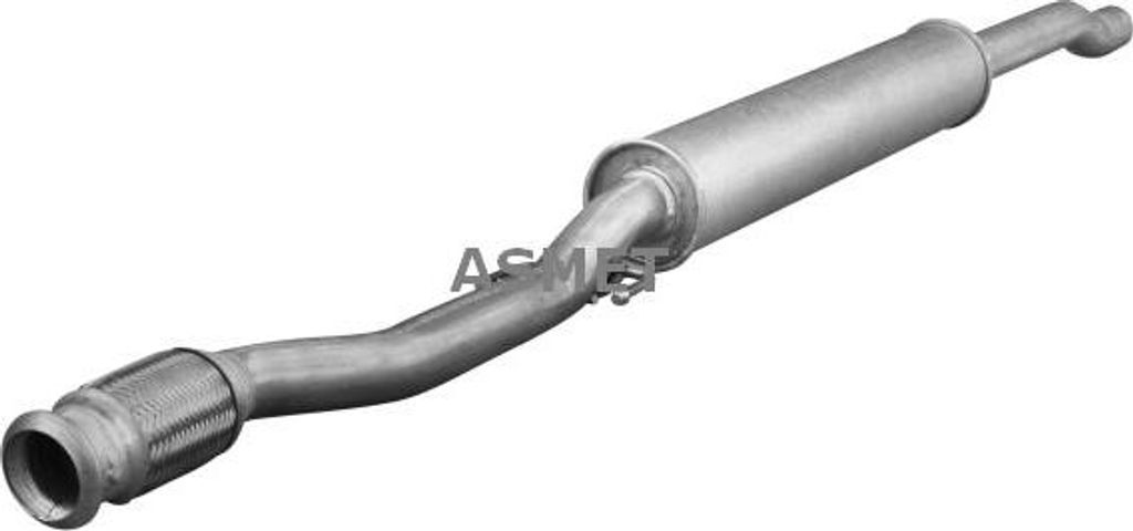 ASMET 12043 Mittelschalldämpfer OE 18302755749 kompatibel mit Mini, Clubman, Mini Roadster