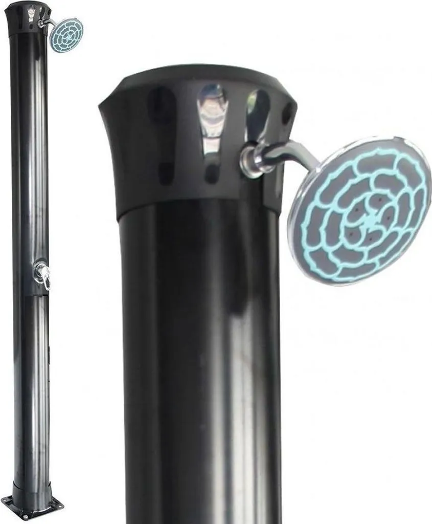 Douche de jardin solaire en aluminium COMFORT ALU pour piscine et spa