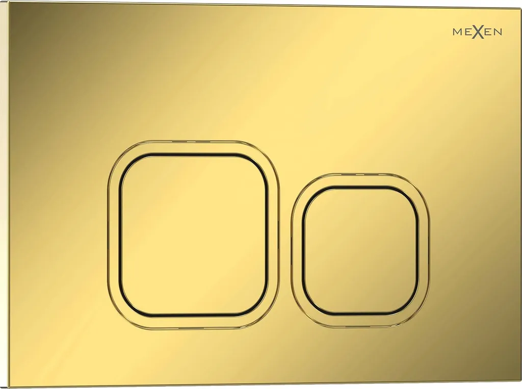 Changez votre Bouton de WC pour ce Modèle Mexen Tex 03 Doré Champagne