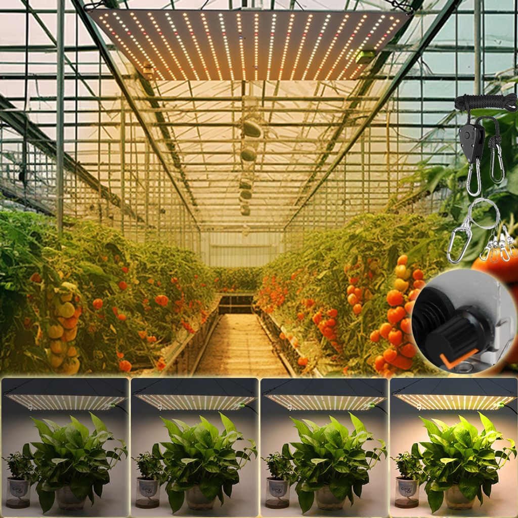 Pflanzenlampe LED Vollspektrum Flowerpot Lampe Dimmbar Pflanzenlicht Gemüse und Blume für Wachsen Zelt Wachstumslampen 150W Grow Light Gewächshaus