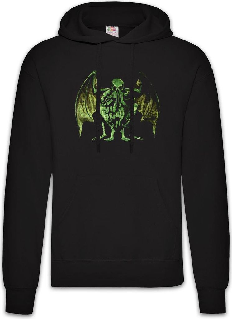 Urban Backwoods Cthulhu XVII, Herren Hoodie, Farbe: Schwarz, Größe: XL