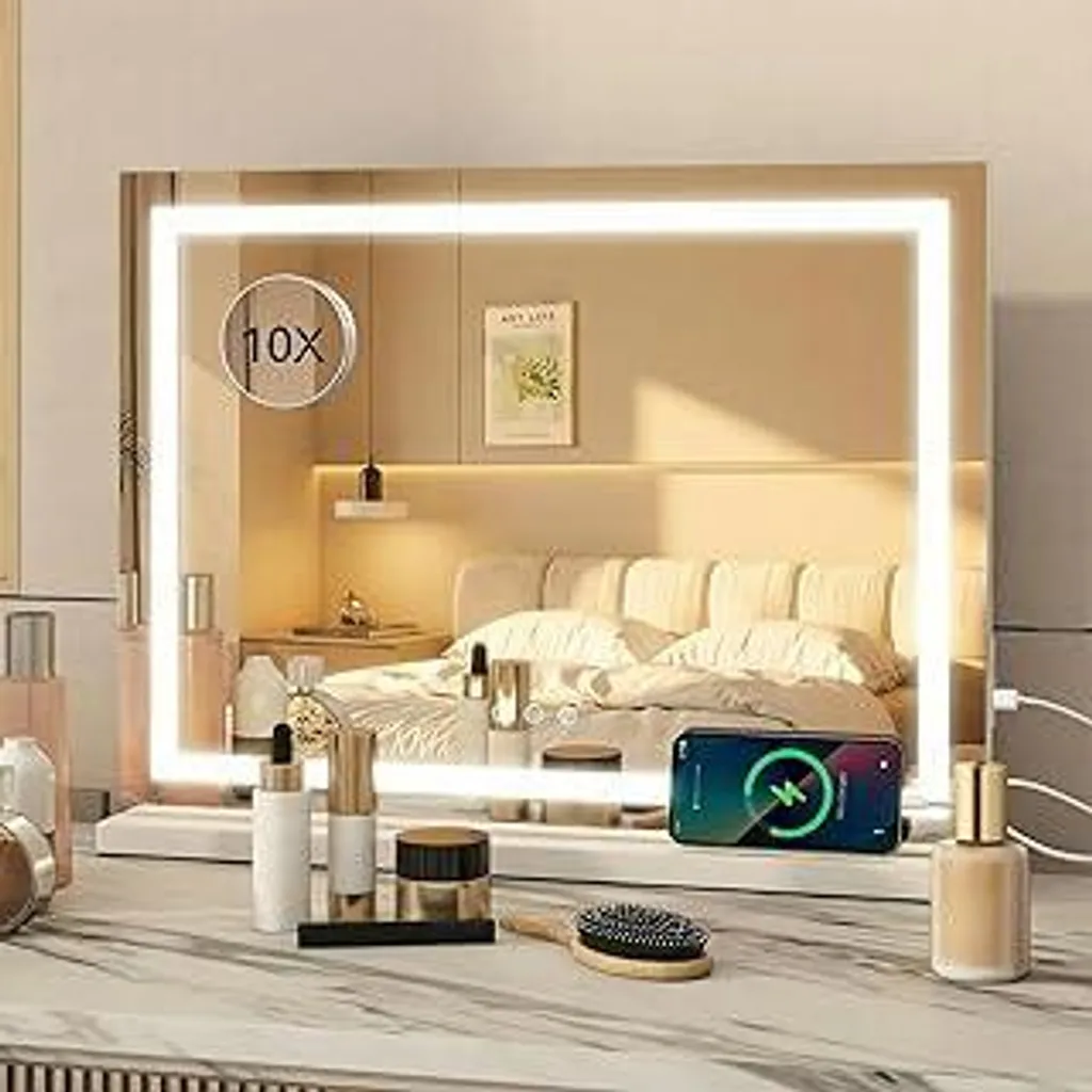 Specchio Trucco Hollywood 58x46 - Prezzo Imbattibile, Qualità Star