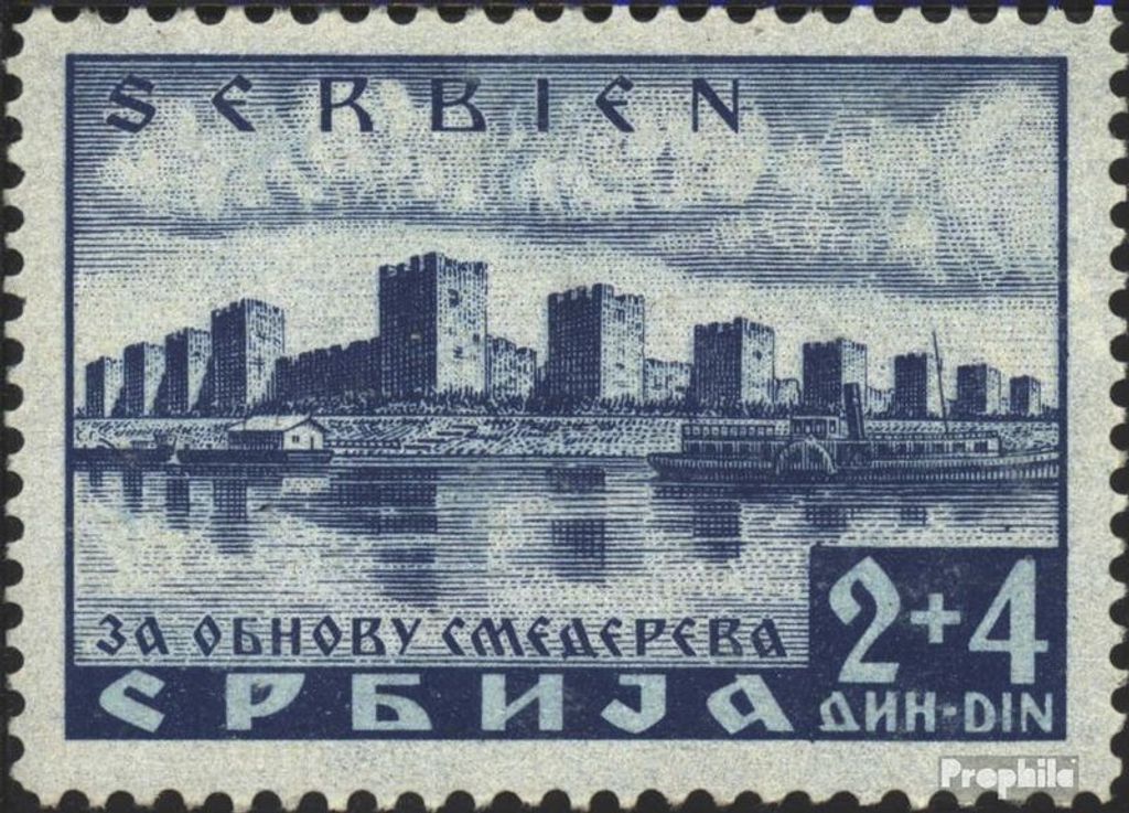 Briefmarken Serbien (Dt.Bes.2.WK.) 1941 Mi 49 postfrisch Katastrophenhilfe