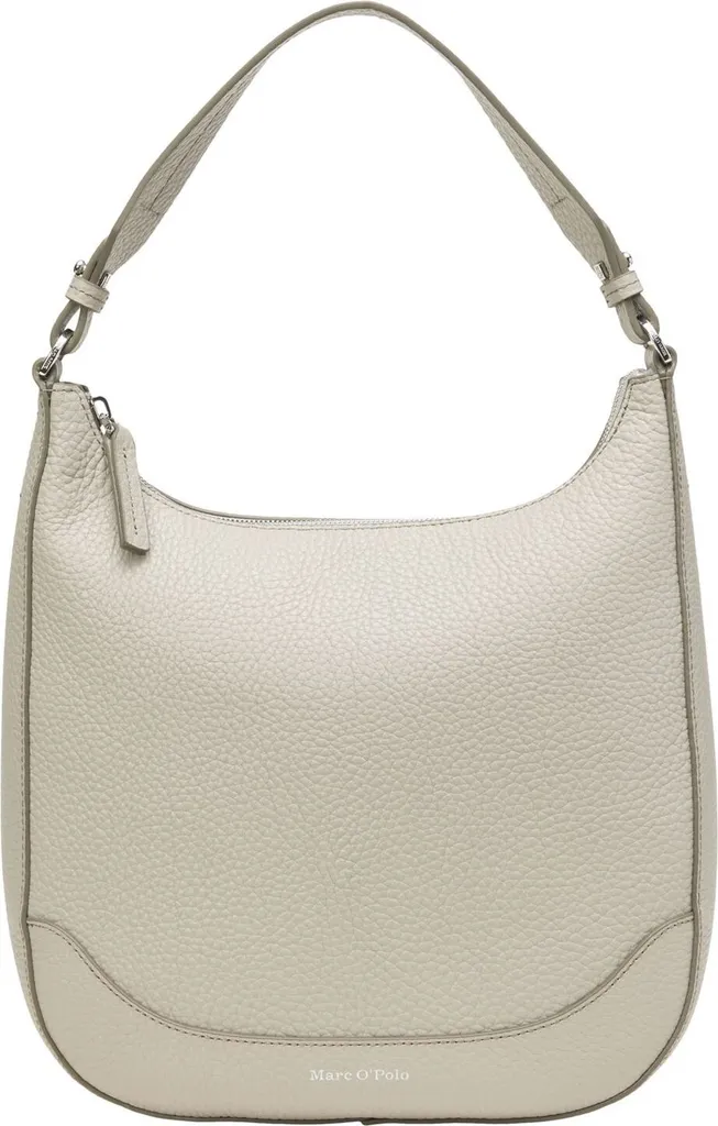 Marc O'Polo sac à épaule Birka Hobo Bag Misty Grey beige élégant cuir