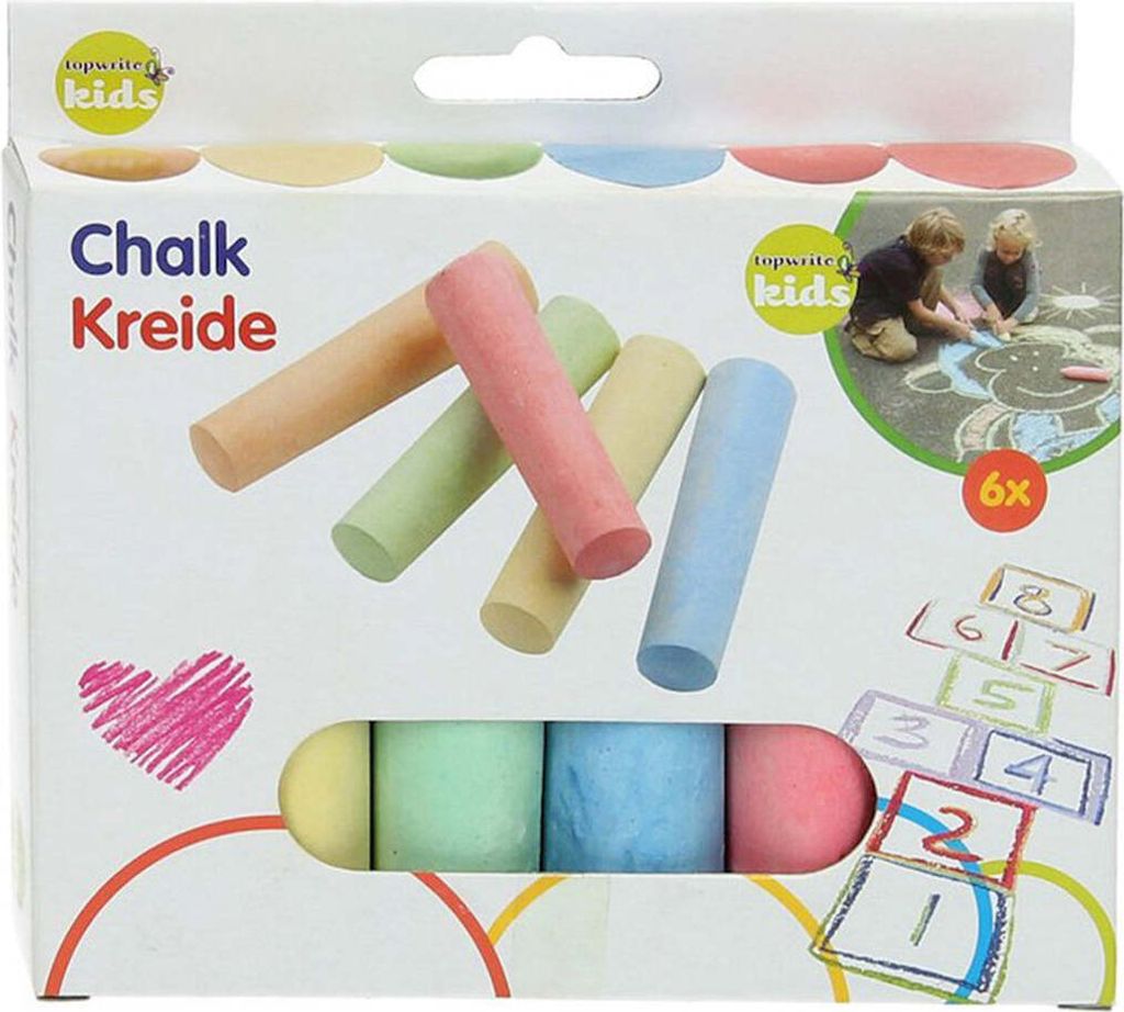 Straßenmalkreide Kreide Jumbo 6er Pack Produktbild 