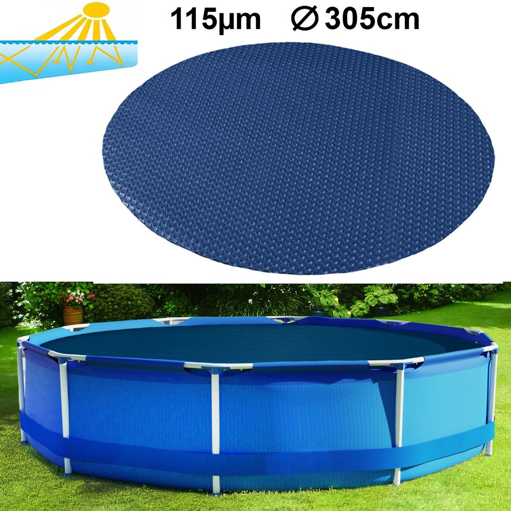 115µm Pool Solarplane Poolheizung Solarfolie Abdeckung Rund Produktbild 