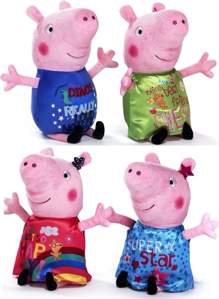 Mascotte Peppa Pig 30cm en Velours Doux - Finitions Premium pour Enfant