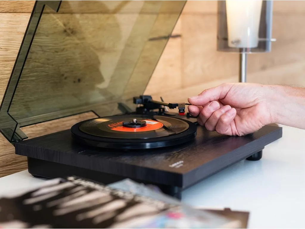 Giradischi Moderno Lenco LS-10BK Nero - Stile e Vinile per Casa - 22