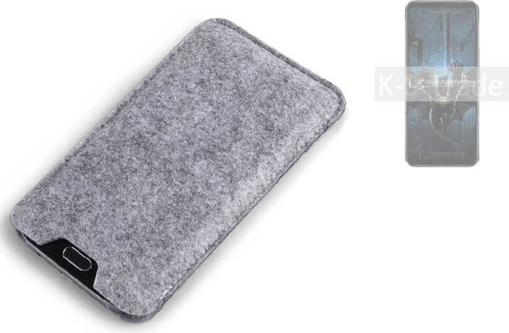 K-S-Trade Filz Handyhülle kompatibel mit Asus ROG Phone 6 Batman Edition Dimensity Schutzhülle Filztasche Filz Tasche Case Sleeve Handy Hülle