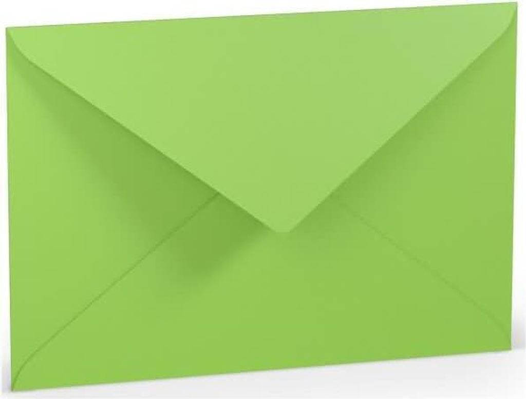 Briefumschlag C5 Nassklebung Seidenfutter Apple