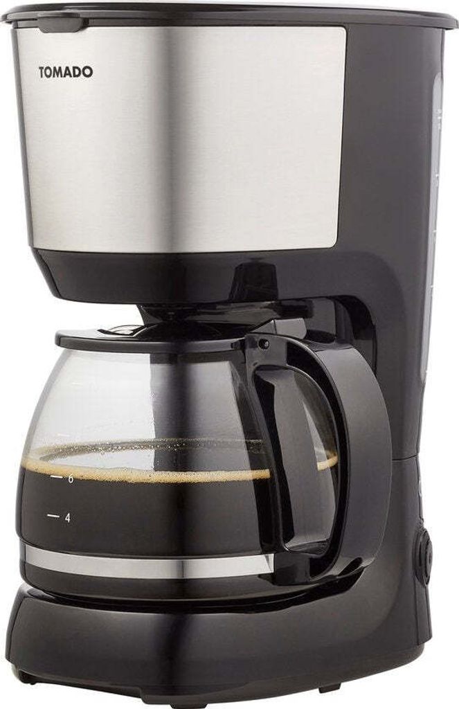 Tomado Kaffeemaschine 1,25L 10 Tassen mit Warmhaltefunktion schwarz