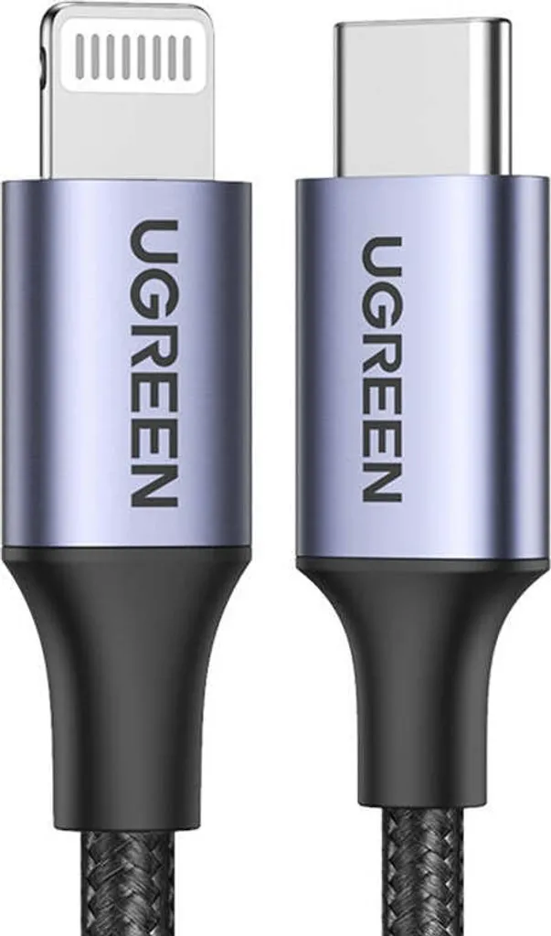 Câble de charge USB-C vers Lightning Ugreen 2M pour iPhone et iPad Noir - 6