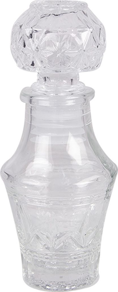 Clayre & Eef Dekoration Flasche 50 ml Transparant Glas
