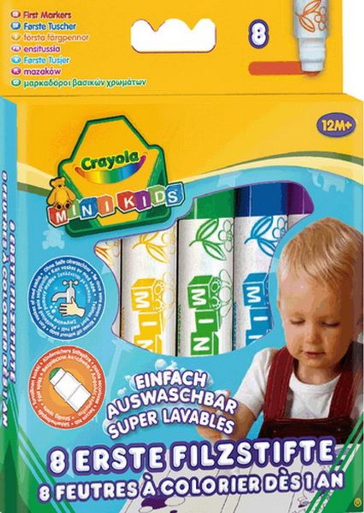 Crayola Mini Kids Filzstifte 8 Stück, 1Set Produktbild 