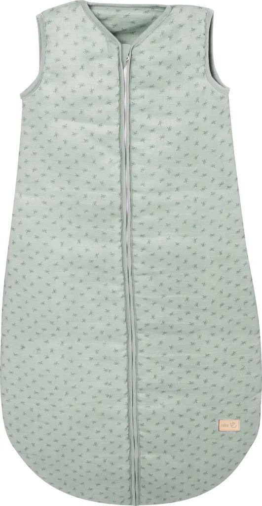 Sac de couchage 110 cm en Coton Bio GOTS Roba Lil Planet Vert Givré