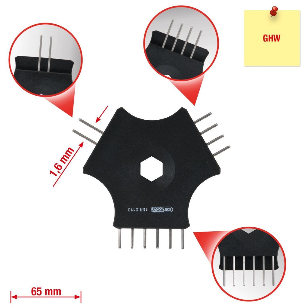 KS Tools Kabel-Entriegelungswerkzeug für Flachstecker 1,6 mm