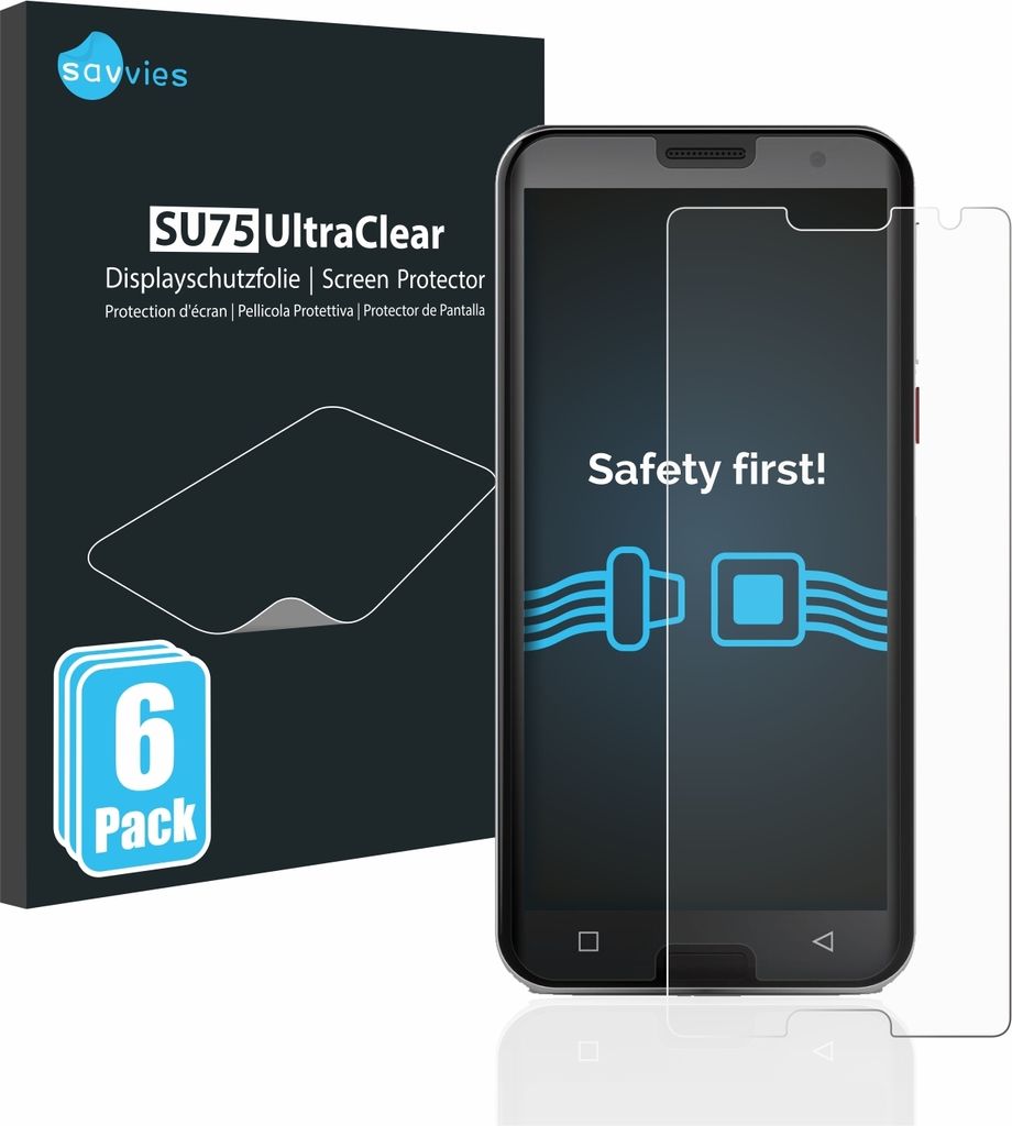 6x Für Emporia Smart 5 Schutzfolie Savvies Displayschutz Display Schutz Folie Klar Transparent