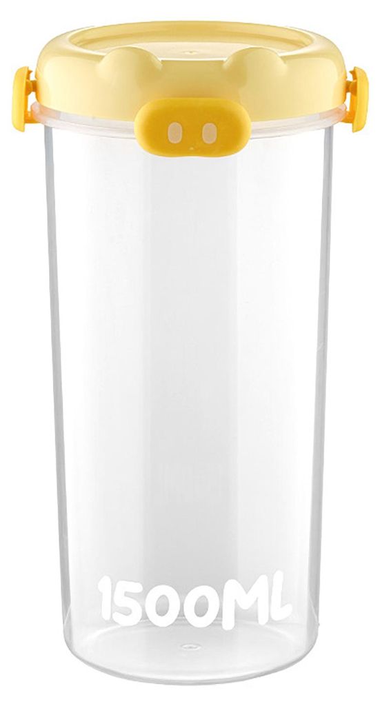 Versiegeltes Glas mit starkem Feuchtigkeitsschutz, Deckel in Schweinchenform, transparenter Korpus, verschiedene Größen, Küchenvorratsglas