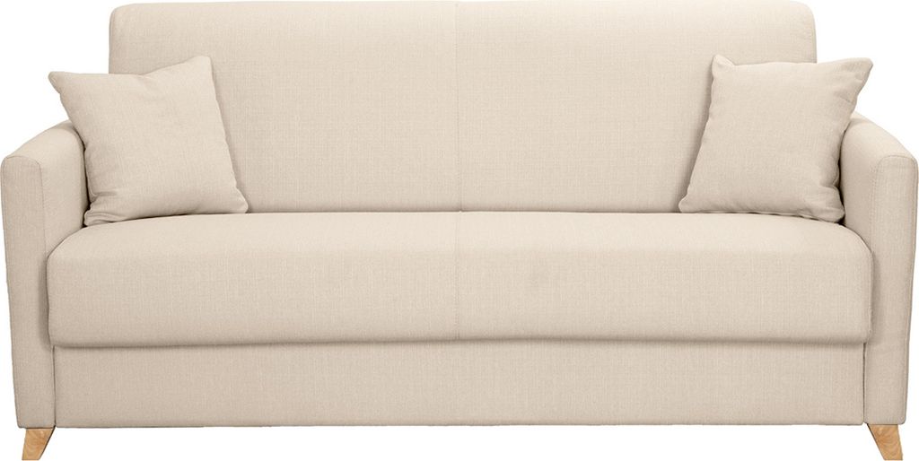 Miliboo - Schlafsofa 3 Plätze skandinavisch beige SKANDY Produktbild 