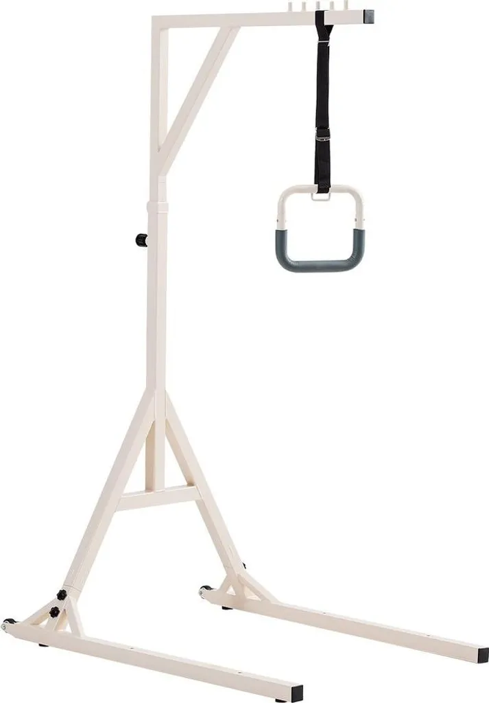 Barre de Lit Trapèze Robuste 158kg - Modèle Mobile avec Roulettes