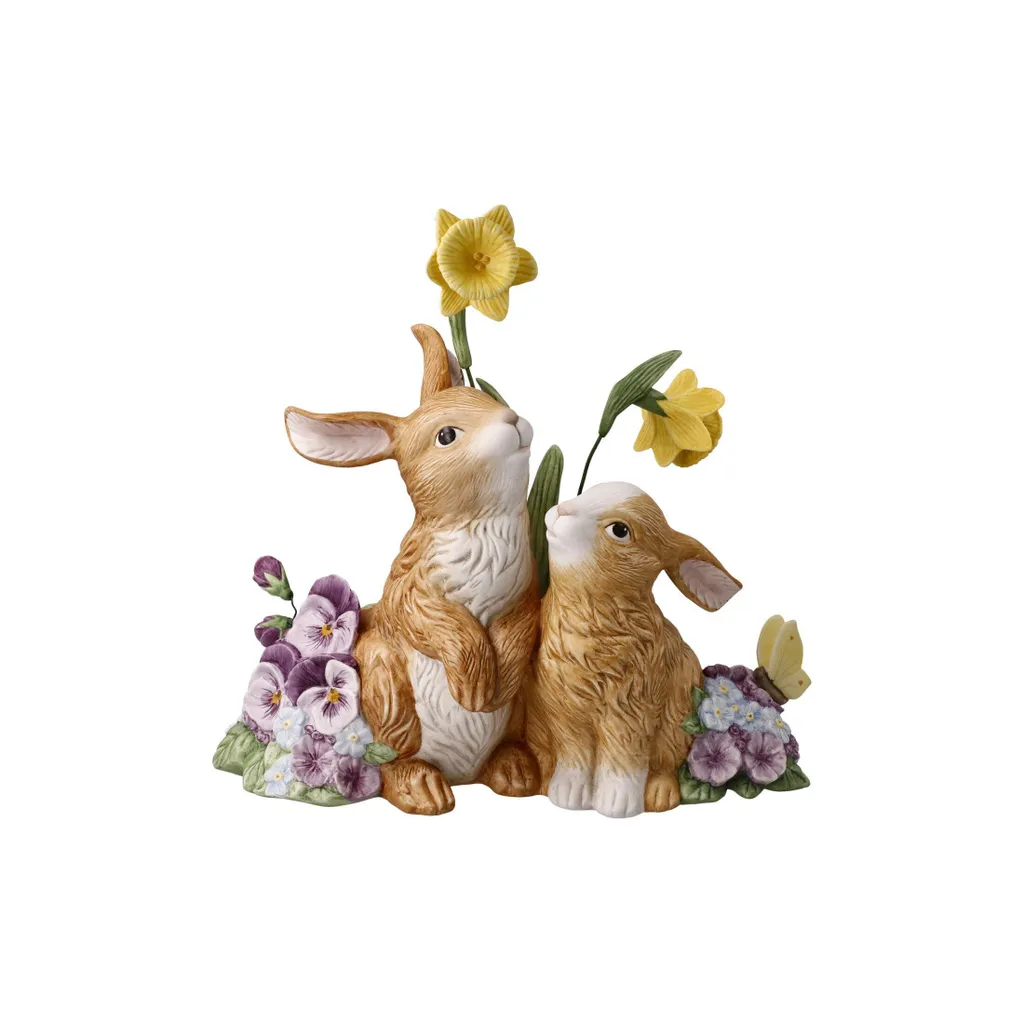 Figurine Lapin Goebel Édition Limitée 66845331 en Faïence Peinte à la Main