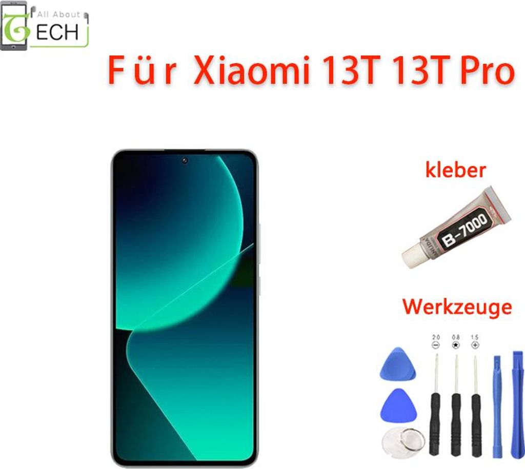 Original Mi 13T / 13T Pro LCD Display Touch Screen Produktbild 