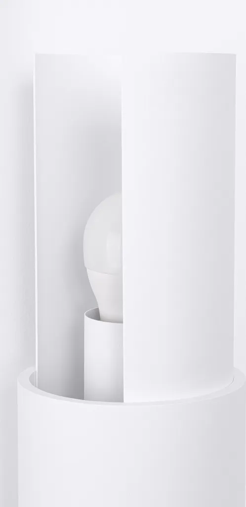 Luminaire intérieur FLASH 2 double éclairage E27 acier blanc 37cm