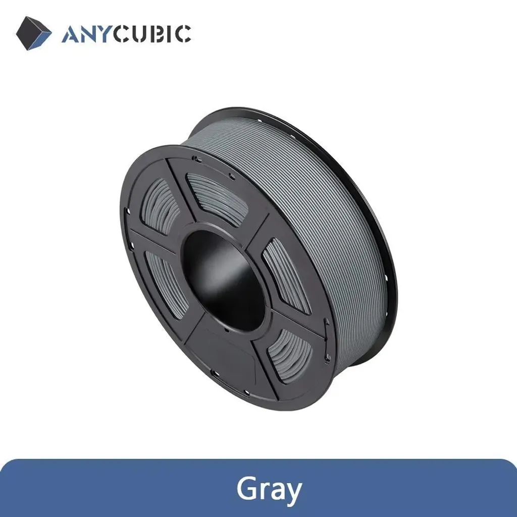 Filament PLA 1.75mm gris anti-gauchissement pour impression FDM sans nœud
