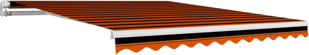 Tela Ricambio Tenda Sole 3x2.5 m | Arancione e Marrone Resistente