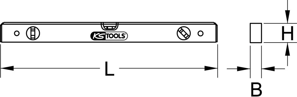 Niveau d'électricien précis 1m KS Tools : fini les installations de travers
