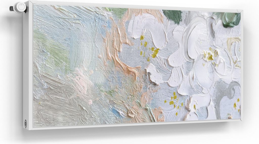 DEQORI Magnetmatte Heizung Standard 120x60 cm 'Pastellblütenmeer' Magnetfolie