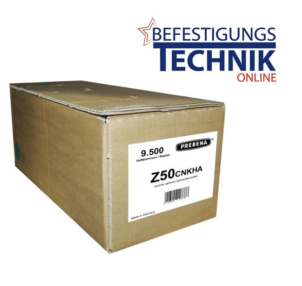 Zszywki, 9500 szt. Z50CNKHA Prebena Zdjęcie produktu 