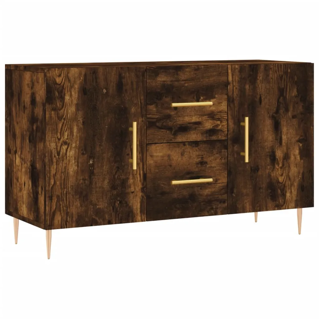 SYFAX™ Credenza Rovere Fumo 100x36x60 cm in Legno Multistrato