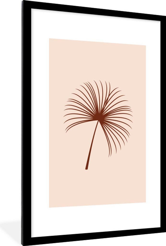 MuchoWow Gerahmtes Poster Sommer - Pflanze - Rosa 60x90 cm - Poster mit Schwarzem Bilderrahmen Wandposter Rahmen Foto Bilder - Dekoration - Wandp...