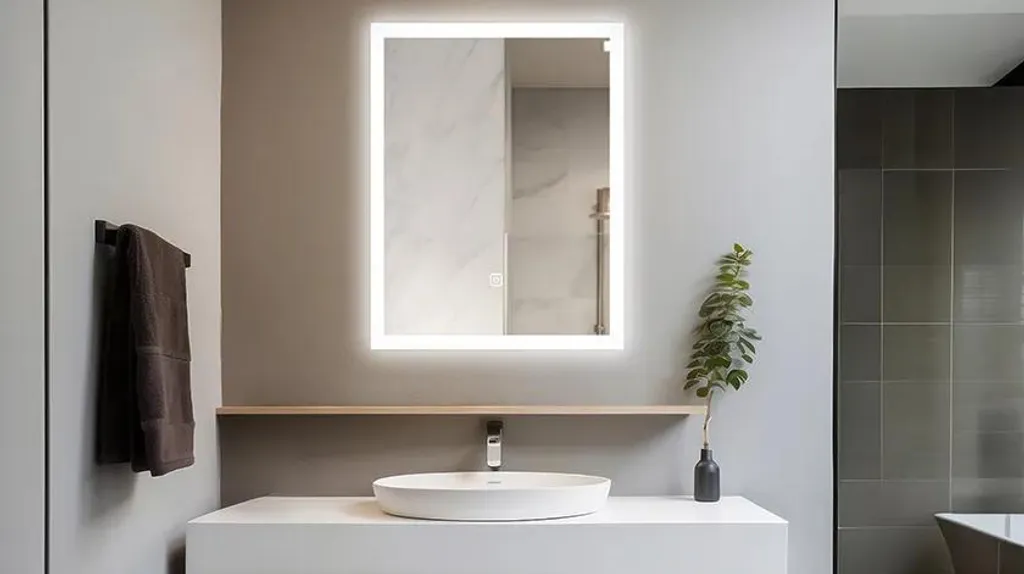 Miroir rétroéclairé COSMO anti-buée et température de couleur variable - 11