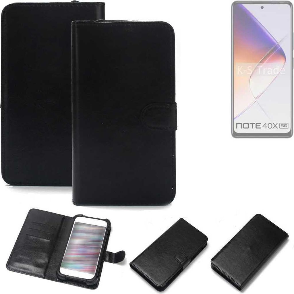 K-S-Trade Handyhülle Schutzhülle kompatibel mit Infinix Note 40X 5G Handy Schutz Hülle Handyhülle Bumper schwarz 1x