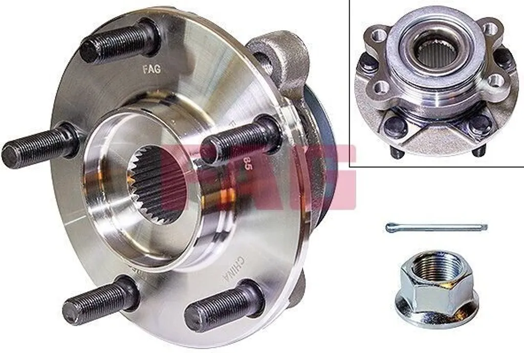 Roulement de roue avant FAG 713 6332 10 pour Nissan Pulsar C13 136mm