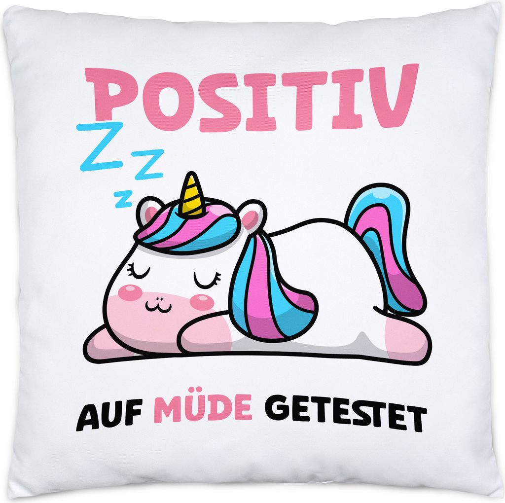 Positiv Auf Müde Getestet Kissen Träumer Langschläfer Produktbild 