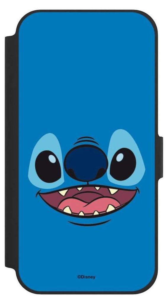 NIVOCASE Klapphülle für Apple iPhone 12 Pro Handyhülle aus Kunst Leder NIVOflip schwarz Disney Offizielles Lizenzprodukt Lilo & Stitch