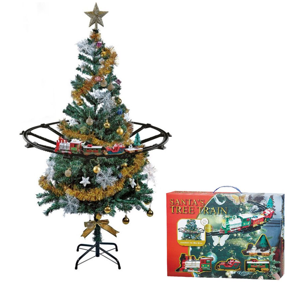 Treno di Natale treno luce suono decorazione natalizia Immagine del prodotto 