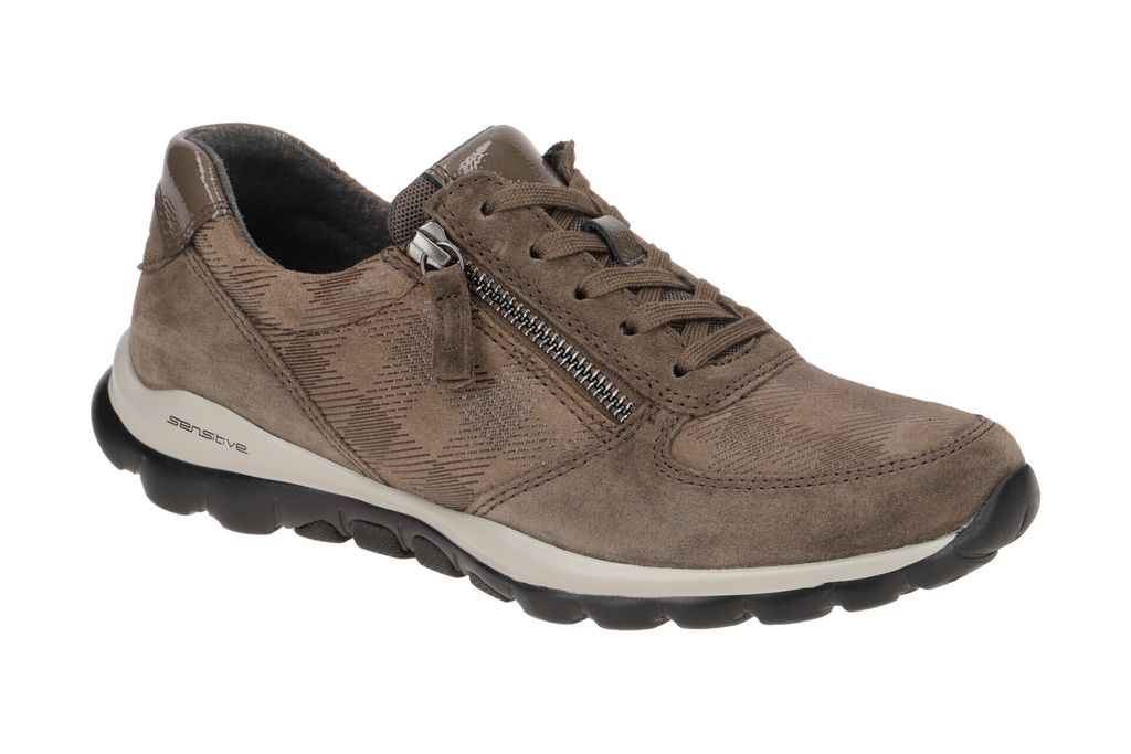 Gabor RollingSoft Damenschuhe - sportliche Schnür- Halbschuhe braun NEU