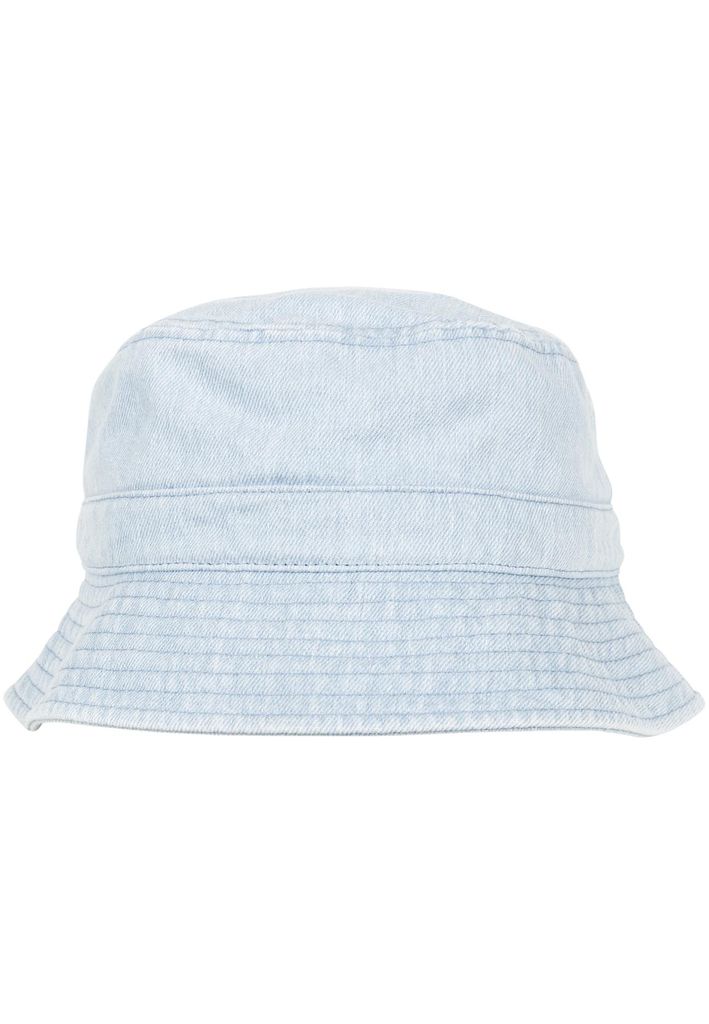 FLEXFIT 5003DB | Denim Bucket Hat, Umlaufende Krempe - Farbe: Light Blue - Größe: One Size