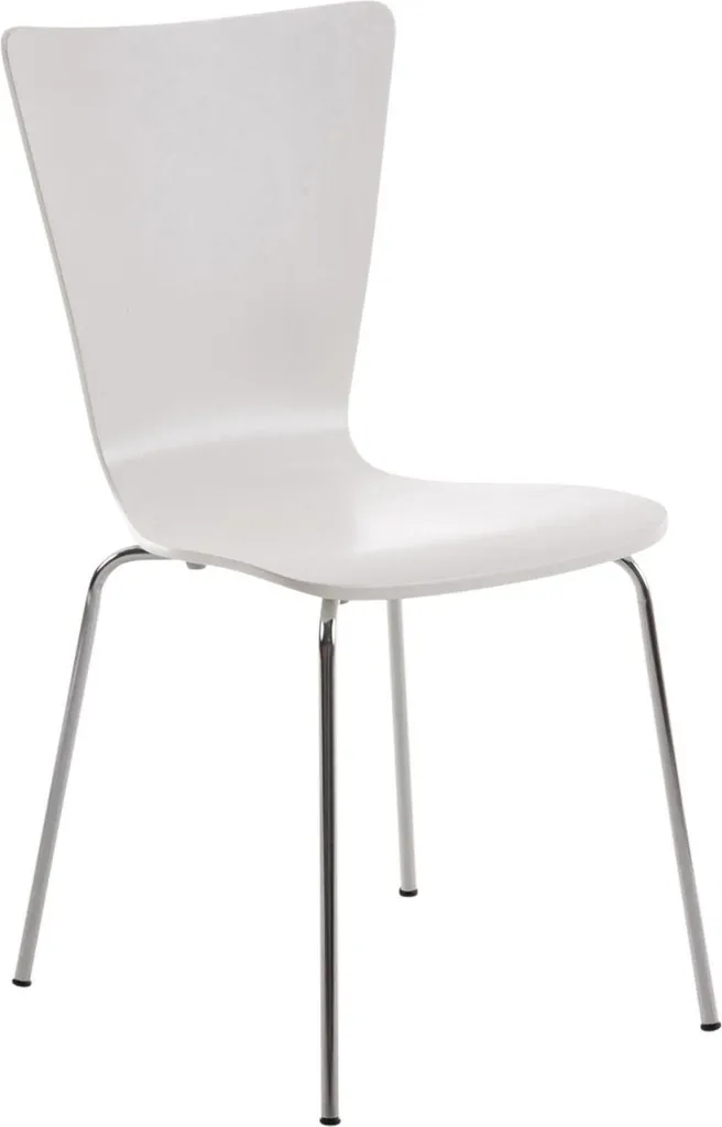 Sedia Visitatori Elegante Bianca: Comfort Seduta per Casa e Ufficio