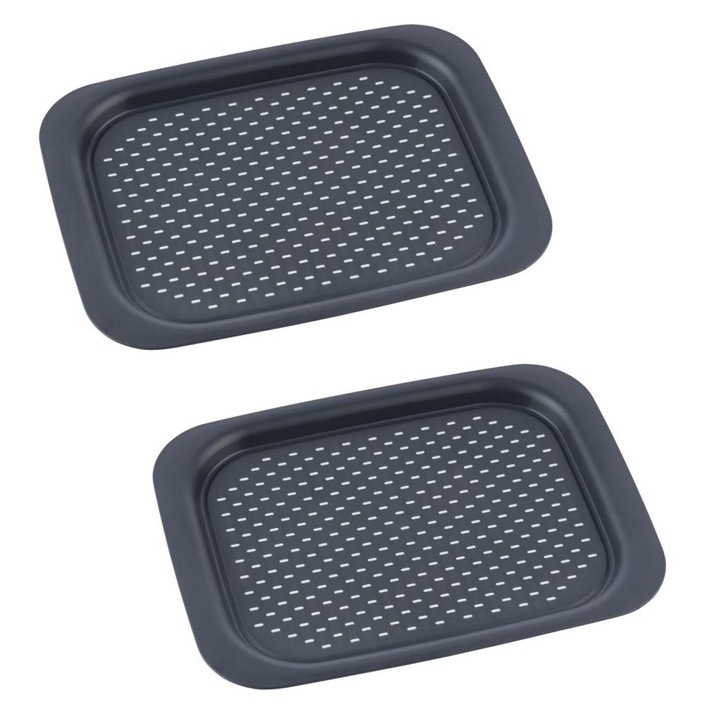 WENKO Anti-Rutsch Tablett 41.5 x 2.3 x 31.3 cm Anthrazit Serviertablett Rutschfest Frühstückstablett
