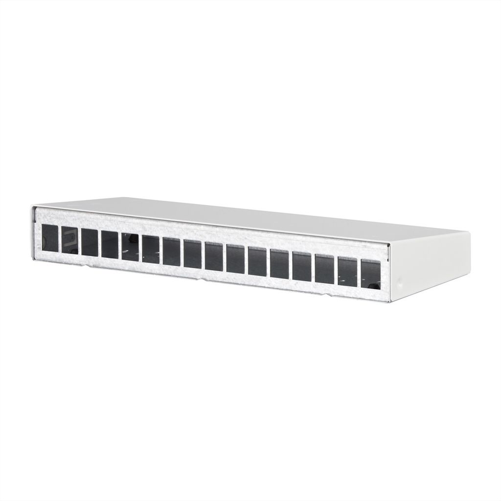 METZ CONNECT Keystone AP-Gehäuse 16 Port reinweiß RAL9010 Produktbild 