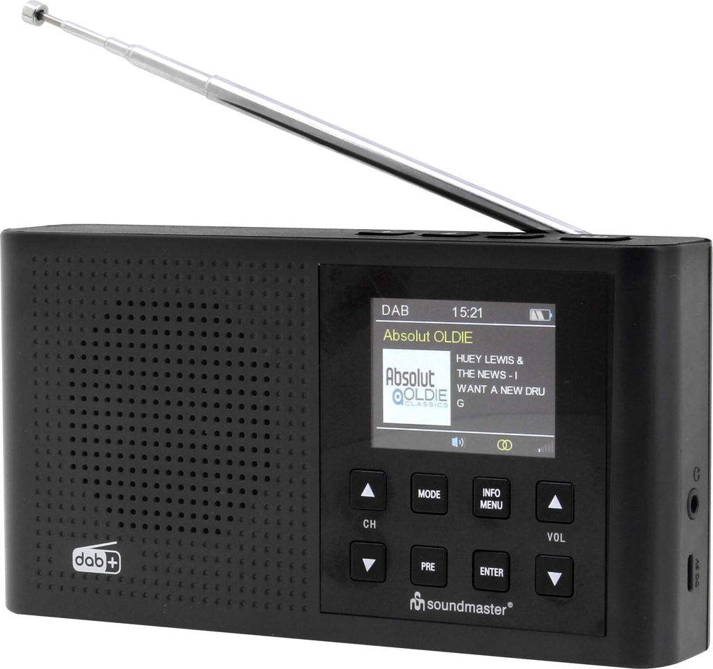 soundmaster DAB165SW DAB+ Empfänger schwarz Produktbild 1