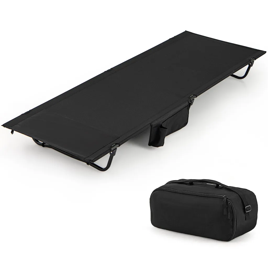 Lit de Camp Pliant Anti-Mal de Dos Lit de Camping Stable et Confortable